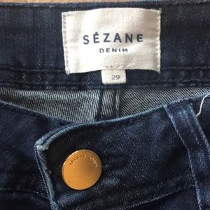 Sézane The Perfect 7/8th Slim Indigo Denim Jeans